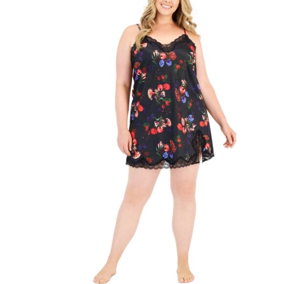 I.n.c. International Concepts Plus Size Floral Chemise Size 1X  6733 - Picture 2 of 2